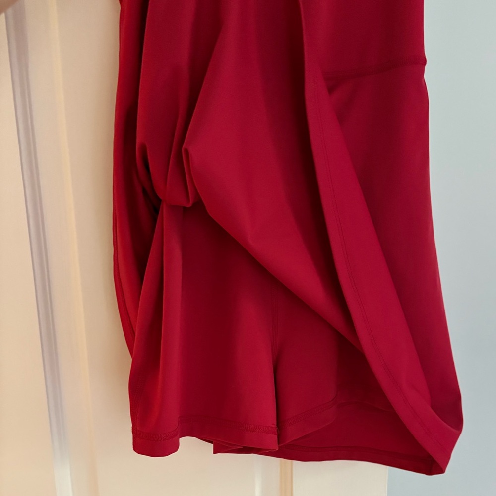 Reformation Bella Ecomove Active Dress – Size S Lipstick Red - Picture 8 of 8